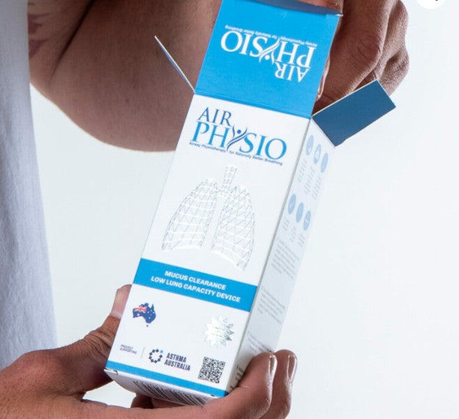Dispositivo AirPhysio para baja capacidad pulmonar
